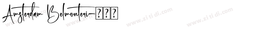 Amsterdam Belmonteri字体转换